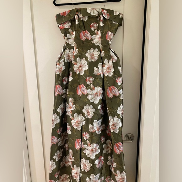 Sachin & Babi Brielle Gown - Moss Magnolia size 10 - Picture 4 of 5